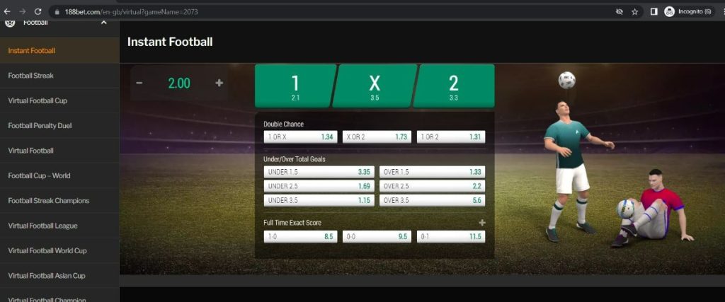 188Bet Cambodia Virtual Football