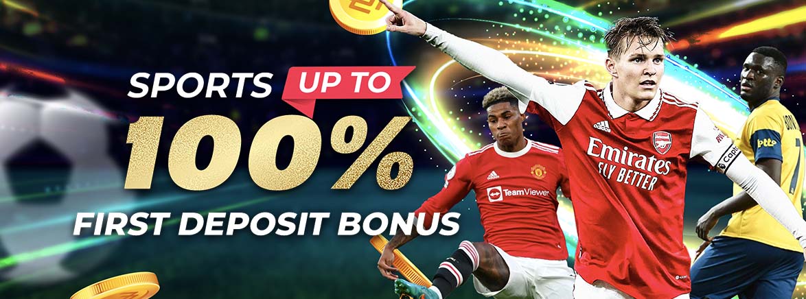 Sports up to 100% First Deposit Bonus