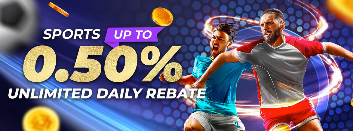 Sports up to 0.50% Unlimited Daily Rebate
