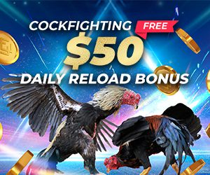 Cockfighting Free $50 Daily Reload Bonus