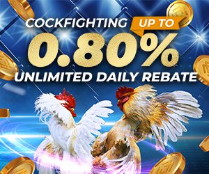 Cockfighting up to 0.80% Unlimited Daily Rebate