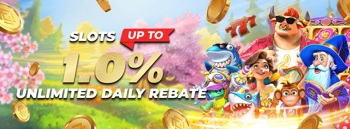 Slots 1% Unlimited Daily Rebate