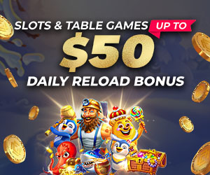 Slots & Table Games Free $50 Daily Reload Bonus