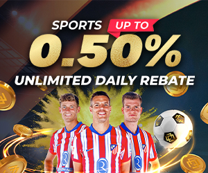 Sports up to 0.50% Unlimited Daily Rebate