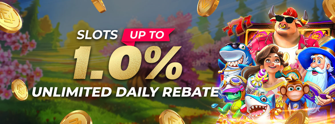 Slots 1% Unlimited Daily Rebate